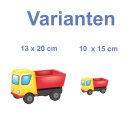 Kinder LKW Aufkleber – bunter Lastwagen-Sticker...