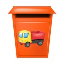 Kinder LKW Aufkleber – bunter Lastwagen-Sticker für Spielzeug & Co. (13 x 20 cm)