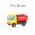 Kinder LKW Aufkleber – bunter Lastwagen-Sticker für Spielzeug & Co. (13 x 20 cm)