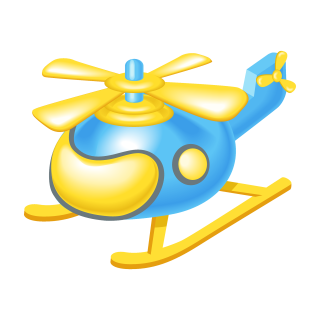 Helikopter Aufkleber für Kinder – bunter Hubschrauber Sticker von Kleberio