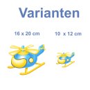 Helikopter Aufkleber für Kinder – bunter...