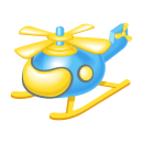 Helikopter Aufkleber für Kinder – bunter Hubschrauber Sticker von Kleberio (10  x 12 cm)