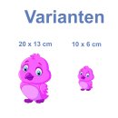 Vogel Aufkleber pink – lustiger Tier-Sticker...