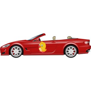 Lustiges rotes Auto für Kinder' Sticker