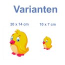 Vogel Aufkleber Gelb – Lustiger Tier-Sticker...