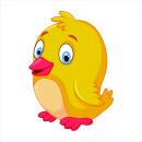 Vogel Aufkleber Gelb – Lustiger Tier-Sticker...