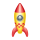 Rakete Aufkleber für Kinder – bunter Sticker für Auto, Fenster & mehr