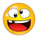 Smile Aufkleber mit verdrehten Augen – wetterfest...