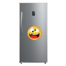 Smile Aufkleber mit verdrehten Augen – wetterfest & langlebig