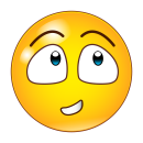 Frecher Smile Aufkleber mit großen Augen –...