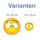 Trauriger Aufkleber mit großen Augen –...