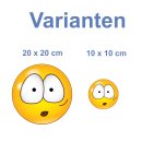 Überrascht mit großen Augen – Smile Aufkleber für jede Oberfläche