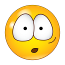 Überrascht mit großen Augen – Smile...