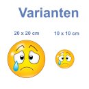 Weinend mit großen Augen – Smile Aufkleber...