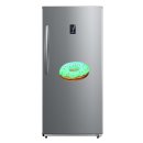 Kuchen Aufkleber Donut – wetterfester Comic-Sticker mit blauer Glasur