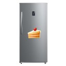 Kuchen Aufkleber – Comic-Sticker mit Erdbeertorte, wetterfest & UV-beständig