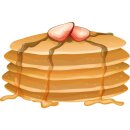 Aufkleber Pancake-Torte Sticker Autoaufkleber...