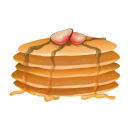 Kuchen Aufkleber – Pancake Sticker im Comic-Stil,...