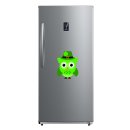 Grüne Eule mit Kleeblatt – Lustiger Fun Aufkleber für Auto & Co.