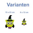 Grüne Eule Hexe Aufkleber – lustiger Fun...