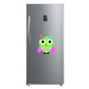 Grüne Eule Fun Aufkleber – bunter Sticker für Auto, Fenster & mehr