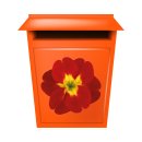 Rot-Gelbe Primel Aufkleber – Wetterfester Blüten-Sticker für Fenster & Auto