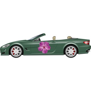 Aufkleber Petunie lila violett Sticker Autoaufkleber wasserfest Blumen Mülltonne Blumenwiese Dekoration selbstklebend