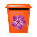 Violette Petunie Aufkleber – wetterfeste Blumendekoration