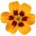 Aufkleber Petunie gelb rot Sticker Autoaufkleber wasserfest Blumen Mülltonne Blumenwiese Dekoration selbstklebend