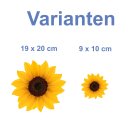 Gelbe Sonnenblume Aufkleber – Wetterfester...