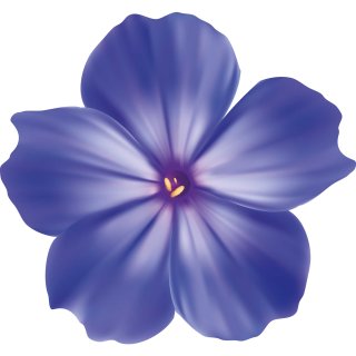 Aufkleber Petunie blau Sticker Autoaufkleber wasserfest Blumen Mülltonne Blumenwiese Dekoration selbstklebend