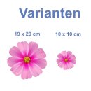 Pinke Cosmea Aufkleber – Wetterfeste Blumendekoration