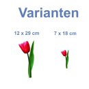 Rote Tulpe Aufkleber – Wetterfester Sticker...