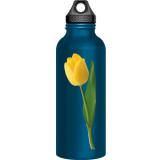 Aufkleber Tulpe gelb Autoaufkleber wasserfest Blumen Mülltonne Blumenwiese Dekoration selbstklebend 