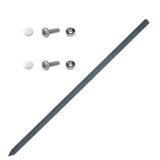 Erdspieß für Parkplatzschilder & andere – rostfrei & stabil (50 cm)