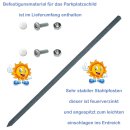 Erdspieß für Parkplatzschilder & andere – rostfrei & stabil (50 cm)