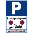 Privatparkplatz Schild – robustes Parkplatzschild für Privatgrundstücke (20 x 30 cm)