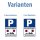 Privatparkplatz Schild – robustes Parkplatzschild für Privatgrundstücke (20 x 30 cm mit Bohrlöchern)