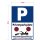 Privatparkplatz Schild – robustes Parkplatzschild für Privatgrundstücke (20 x 30 cm mit Bohrlöchern)
