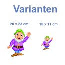 Lustiger Gartenzwerg Aufkleber – Smile Sticker...