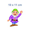 Lustiger Gartenzwerg Aufkleber – Smile Sticker für Garten & Fenster (10 x 11 cm)