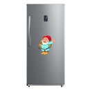 Smile Aufkleber – Lustiger Gartenzwerg Sticker, wetterfest & UV-beständig (10 x 10 cm)