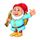 Smile Aufkleber – Lustiger Gartenzwerg Sticker,...