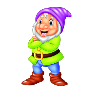 Lustiger Gartenzwerg Aufkleber – moderner Wichtel Sticker für Garten & Co.