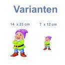 Lustiger Gartenzwerg Aufkleber – moderner Wichtel...