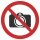 Selbstklebende Aufkleber - Fotografieren verboten - Piktogramm, Schutz von Bildern, Exponaten & Ausstellungsstücken 10 cm 5 Stück