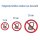 Selbstklebende Aufkleber - Handy verboten - Piktogramm, Schutz vor Lärmbelästigung, Klingeln, laute Gespräche & Strahlen 5 cm 1 Stück