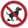 Selbstklebende Aufkleber - Hier kein Hundeklo - Piktogramm Aufkleber Schutz vor Hundekot Hundedreck Tretminen 5 cm 5 Stück