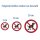 Hier kein Hundeklo Aufkleber – wetterfester Verbotssticker für Hundekot (10 cm 5 Stück)