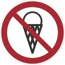 Eisverbot Aufkleber – wetterfester Verbotssticker für Türen & Fenster (10 cm 1 Stück)